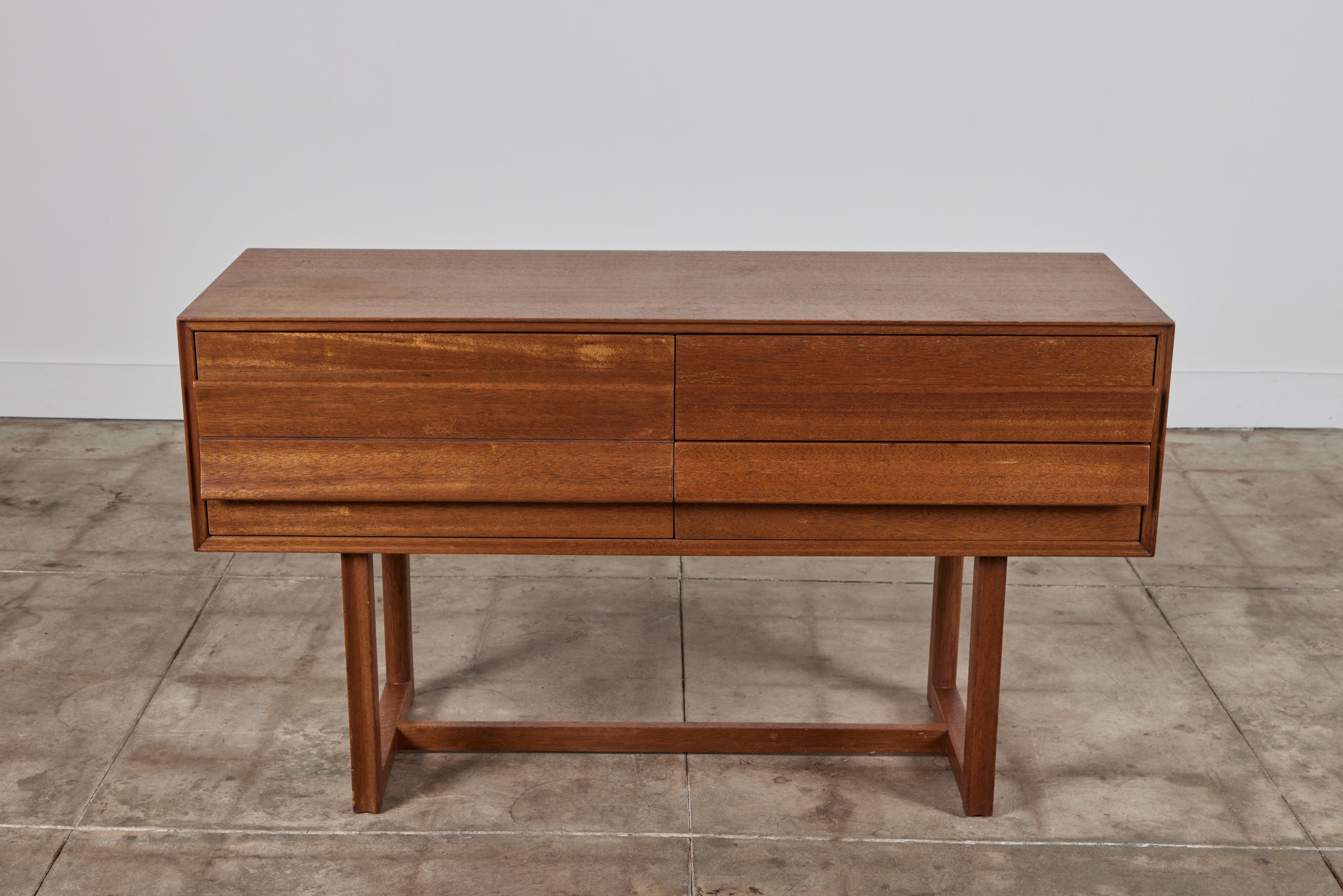 Paul Laszlo Mahogany Console for Brown Saltman