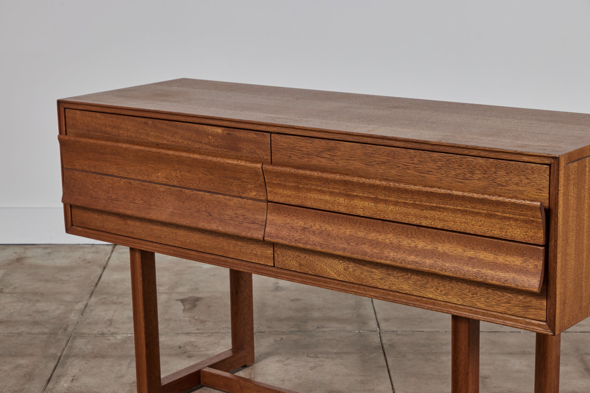 Paul Laszlo Mahogany Console for Brown Saltman