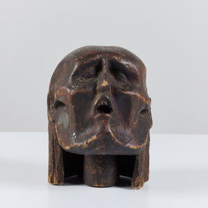 Wooden Head Sculpture