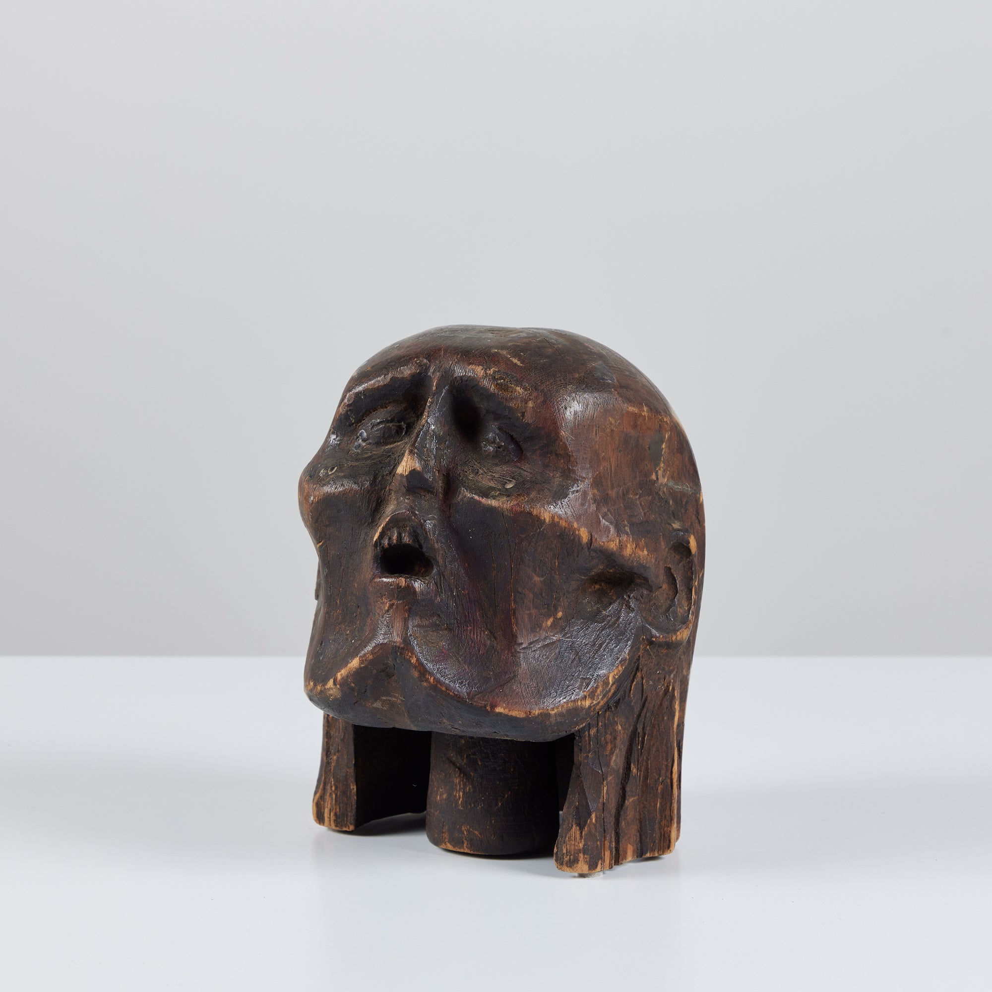 Wooden Head Sculpture