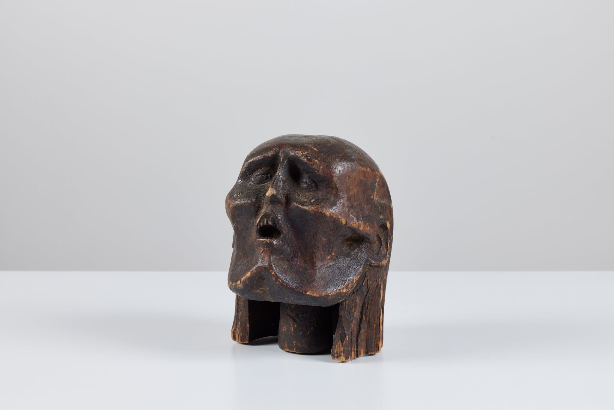 Wooden Head Sculpture