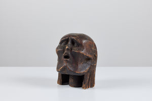 Wooden Head Sculpture
