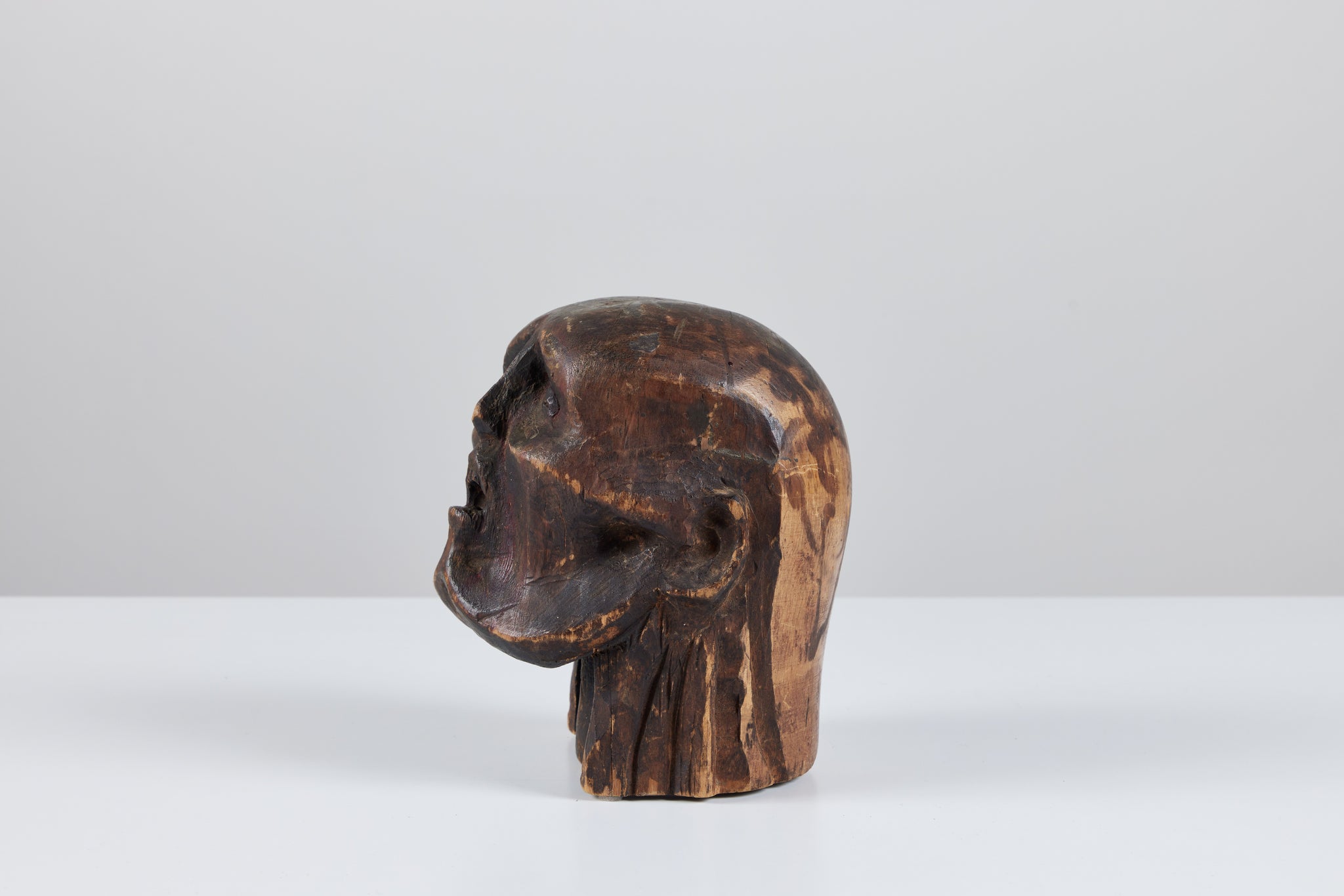 Wooden Head Sculpture