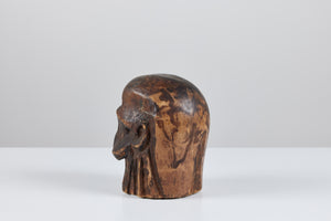Wooden Head Sculpture