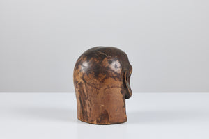 Wooden Head Sculpture