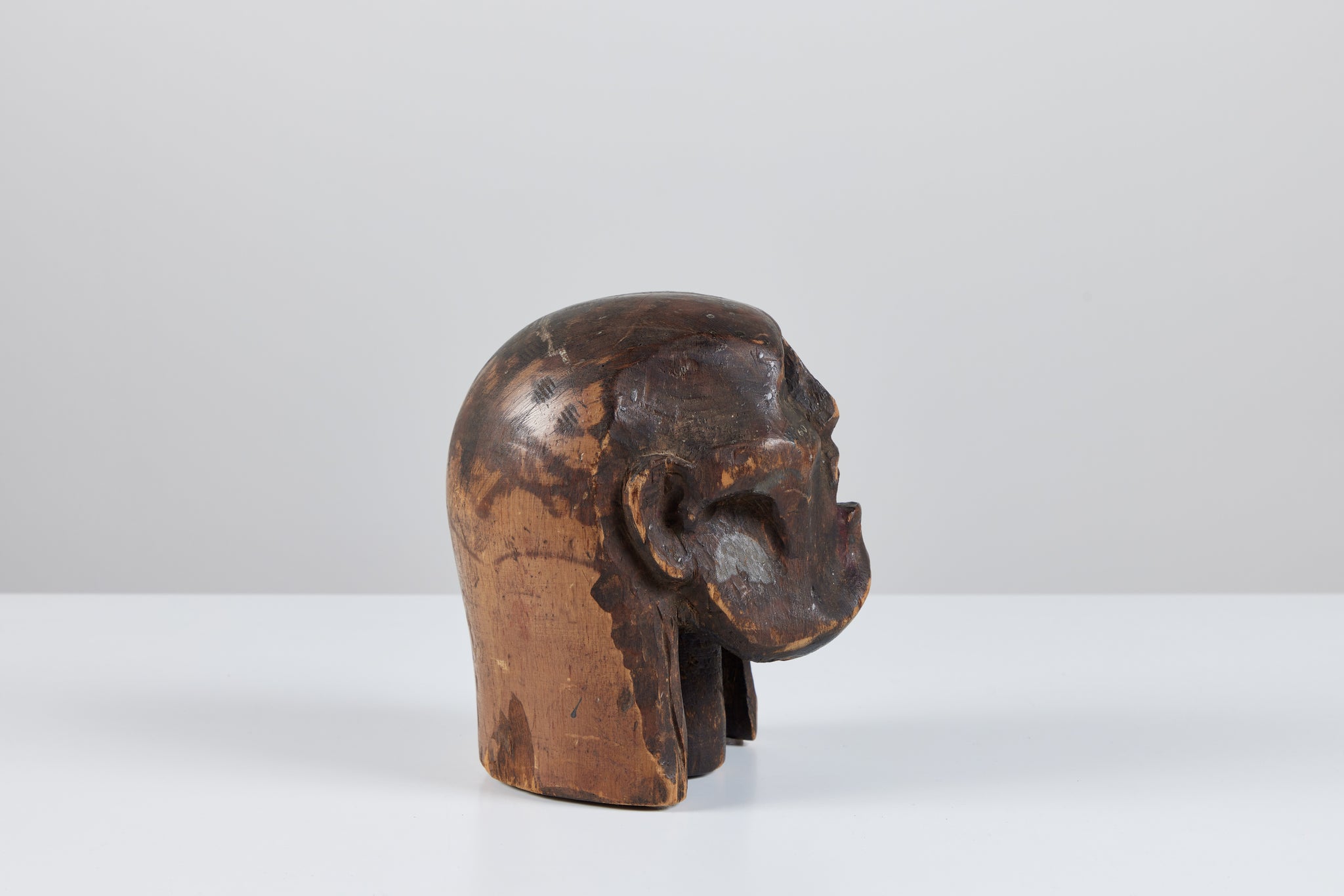 Wooden Head Sculpture