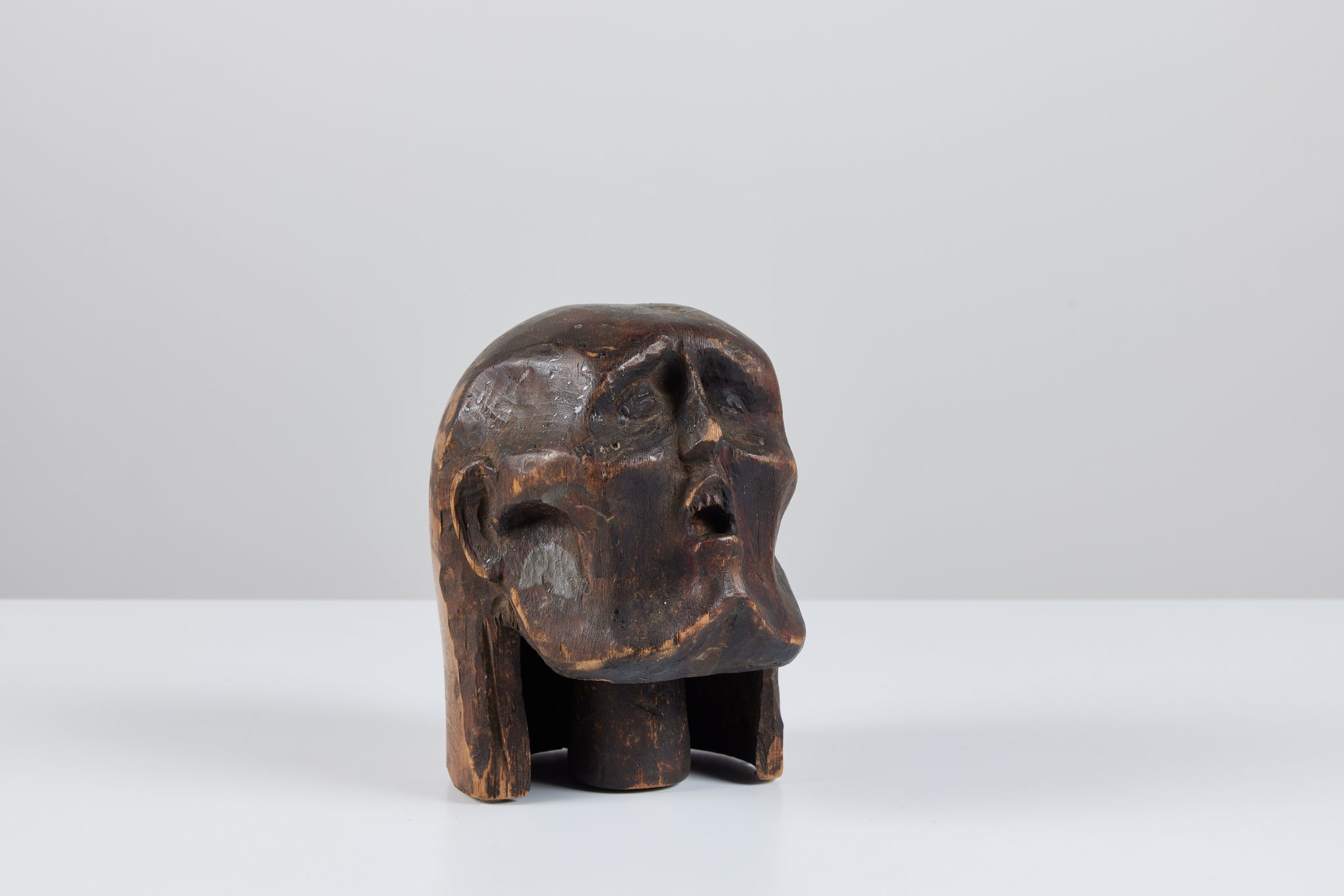 Wooden Head Sculpture