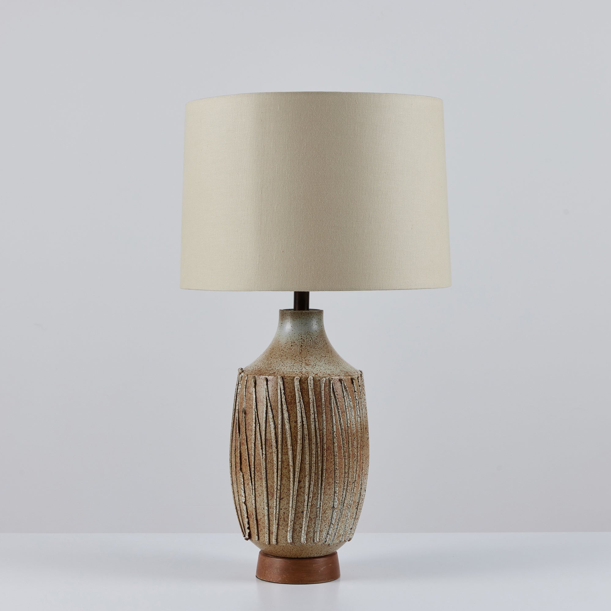 David Cressey Textured Stoneware Lamp for Architectural Pottery
