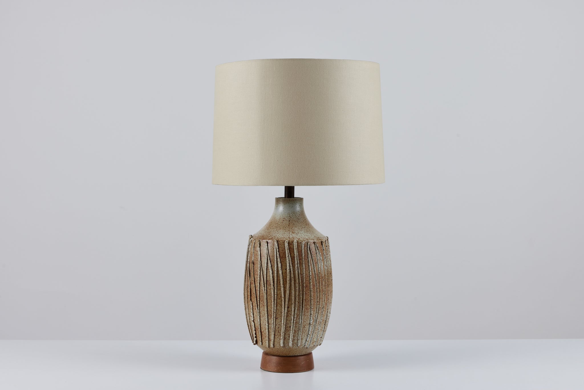 David Cressey Textured Stoneware Lamp for Architectural Pottery