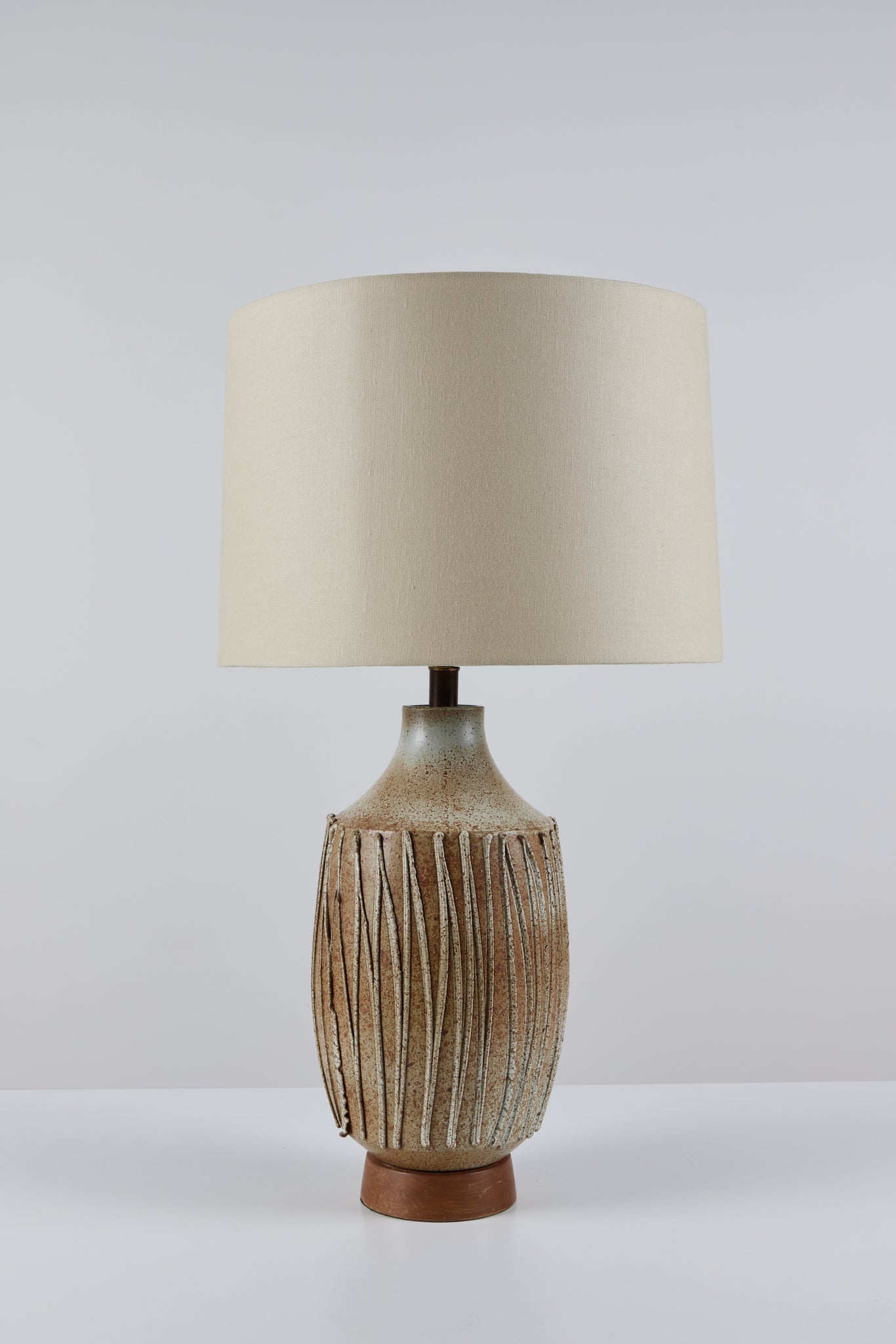 David Cressey Textured Stoneware Lamp for Architectural Pottery