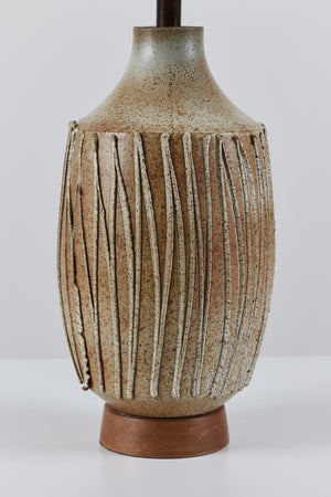 David Cressey Textured Stoneware Lamp for Architectural Pottery