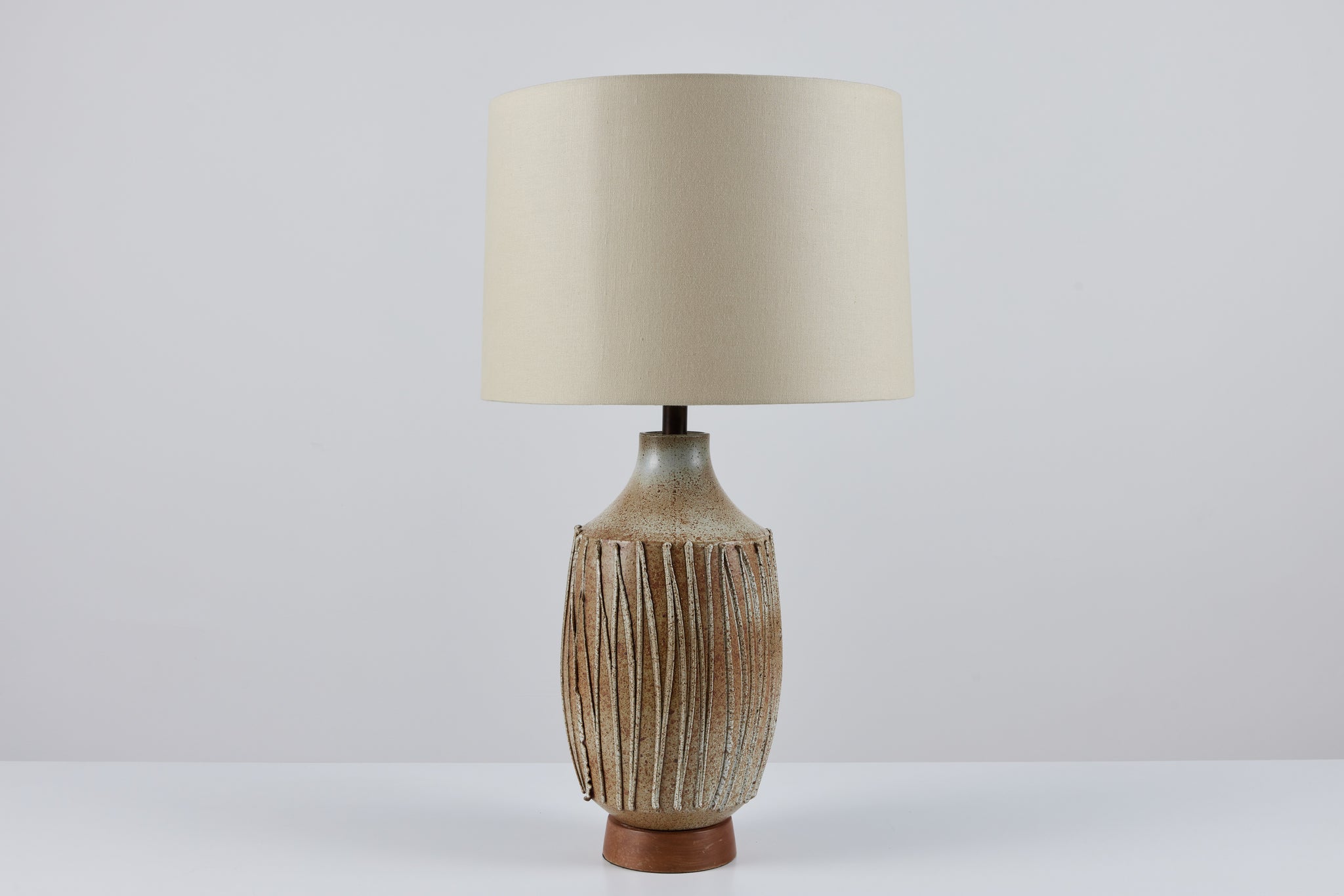 David Cressey Textured Stoneware Lamp for Architectural Pottery