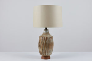 David Cressey Textured Stoneware Lamp for Architectural Pottery