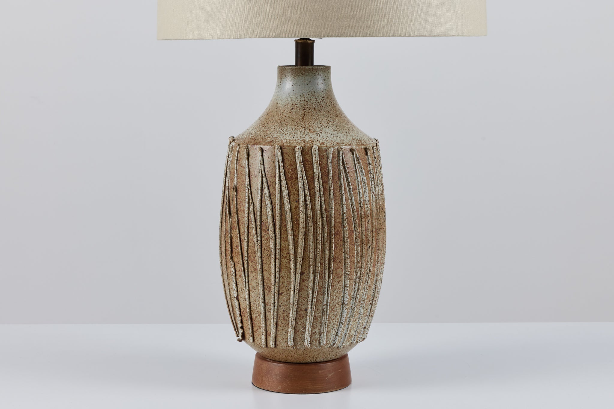 David Cressey Textured Stoneware Lamp for Architectural Pottery