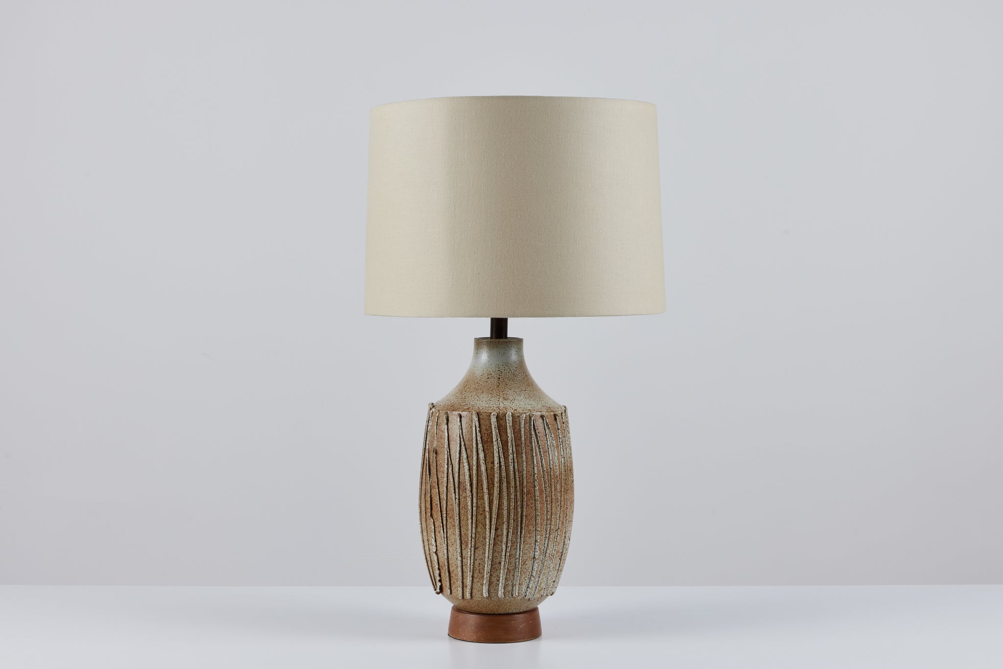 David Cressey Textured Stoneware Lamp for Architectural Pottery