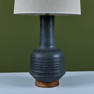 David Cressey Textured Stoneware Lamp for Architectural Pottery