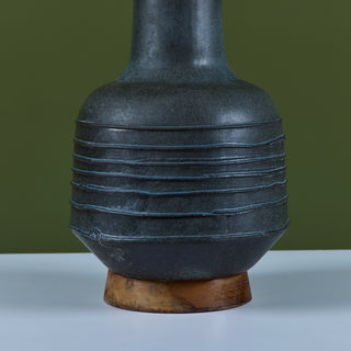 David Cressey Textured Stoneware Lamp for Architectural Pottery