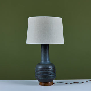 David Cressey Textured Stoneware Lamp for Architectural Pottery