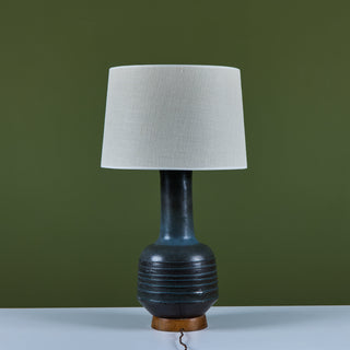 David Cressey Textured Stoneware Lamp for Architectural Pottery