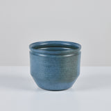 ON HOLD ** David Cressey and Robert Maxwell Hand Thrown Blue Speckle Glazed Planter for Earthgender