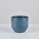 David Cressey and Robert Maxwell Hand Thrown Blue Speckle Glazed Planter for Earthgender