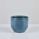 ON HOLD ** David Cressey and Robert Maxwell Hand Thrown Blue Speckle Glazed Planter for Earthgender