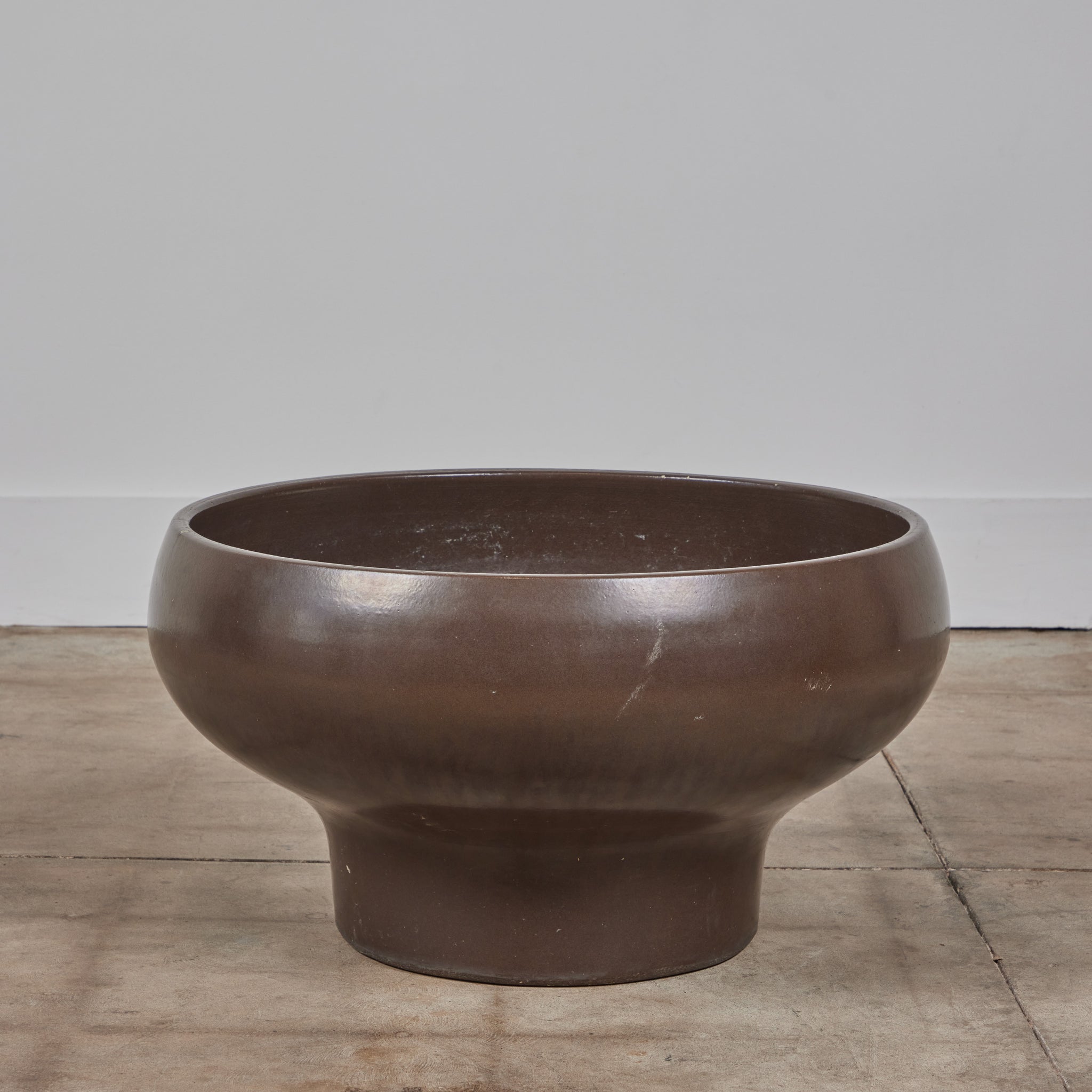 David Cressey Pro/Artisan Mocha Glazed Bowl Planter for Architectural Pottery