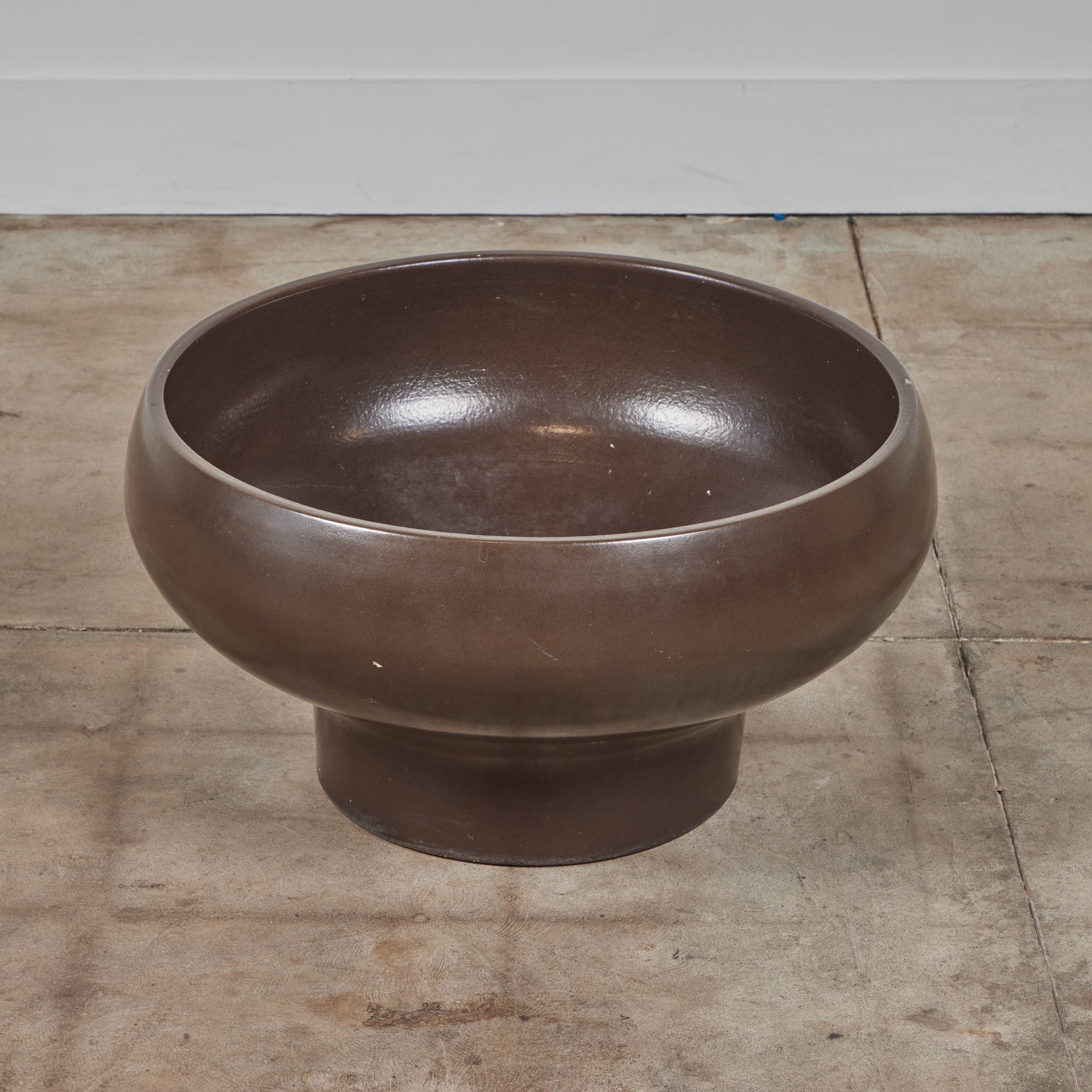 David Cressey Pro/Artisan Mocha Glazed Bowl Planter for Architectural Pottery