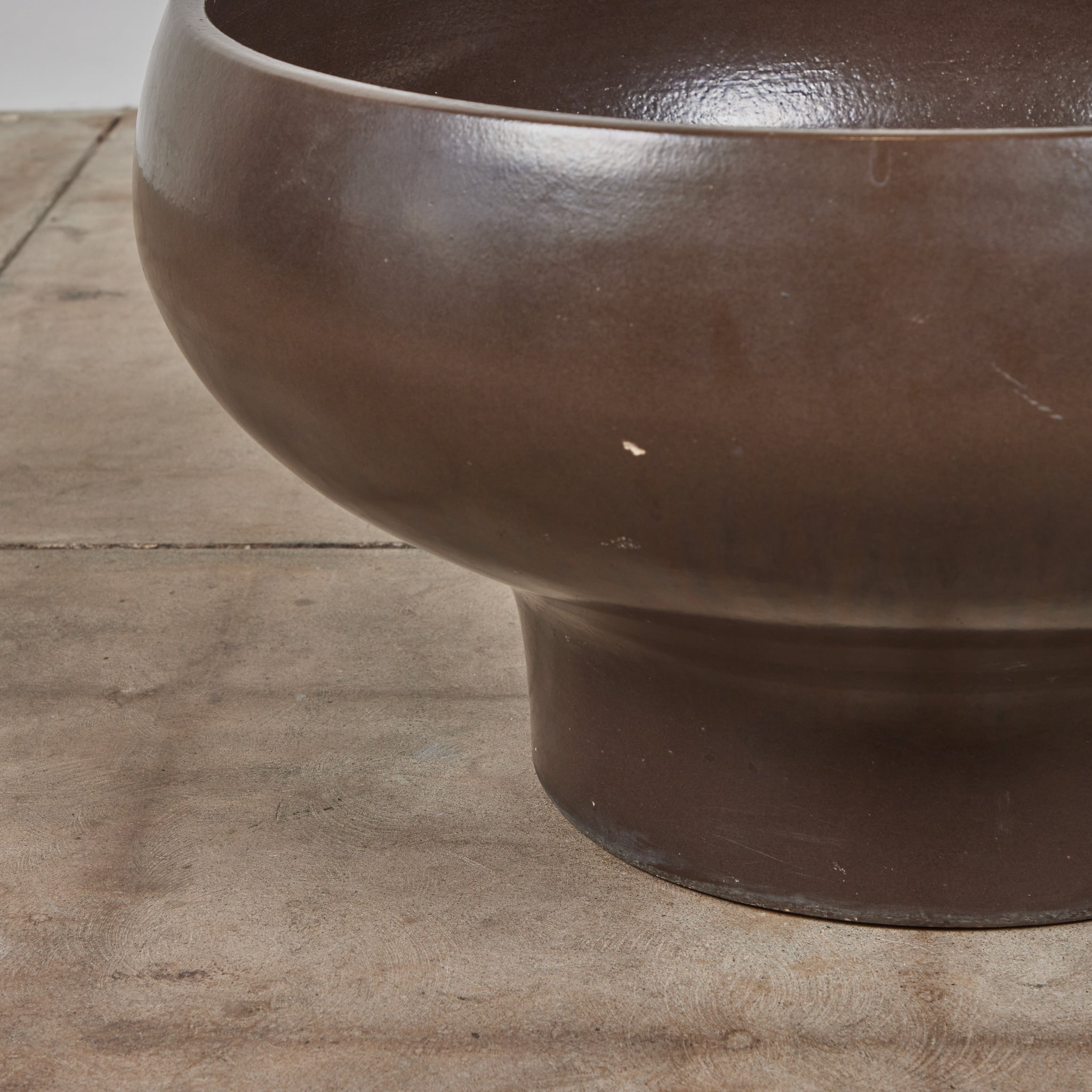 David Cressey Pro/Artisan Mocha Glazed Bowl Planter for Architectural Pottery