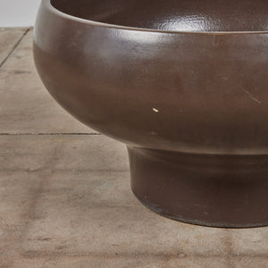 David Cressey Pro/Artisan Mocha Glazed Bowl Planter for Architectural Pottery