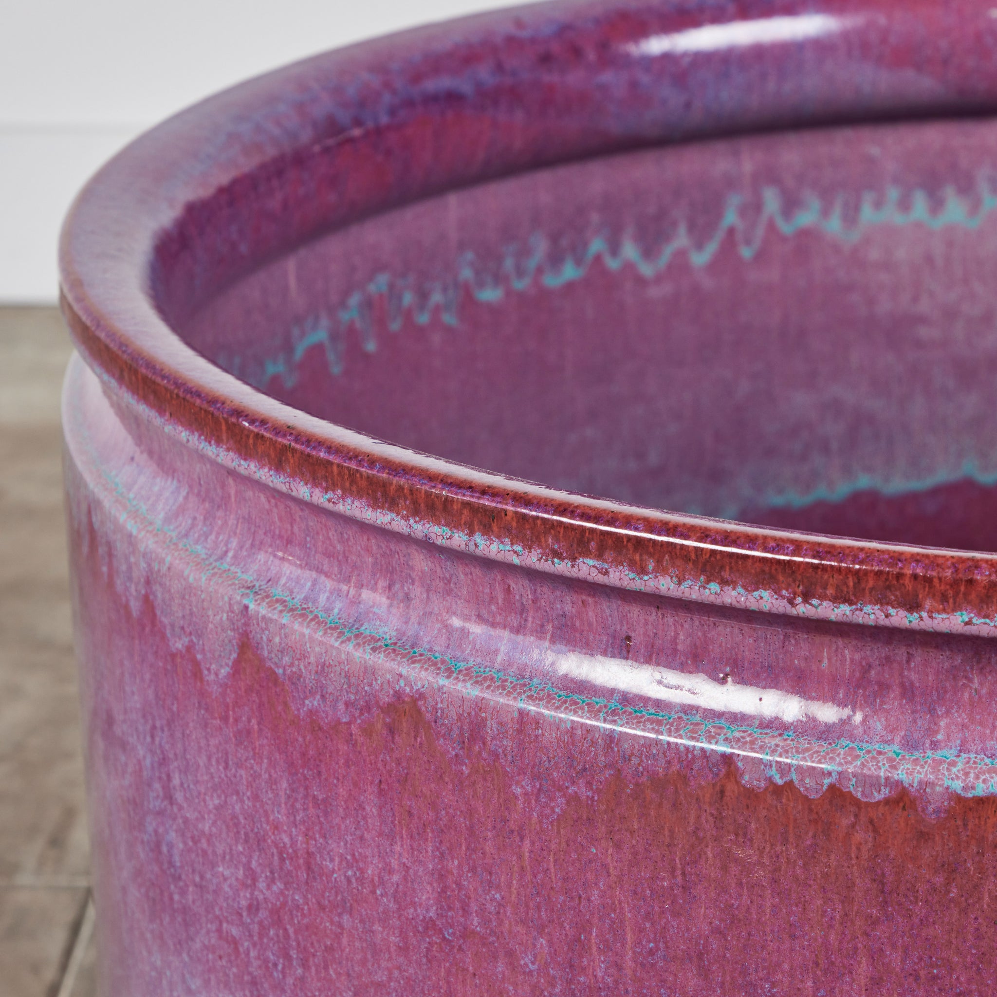 David Cressey and Robert Maxwell Large Ombre Glazed Planter for Earthgender