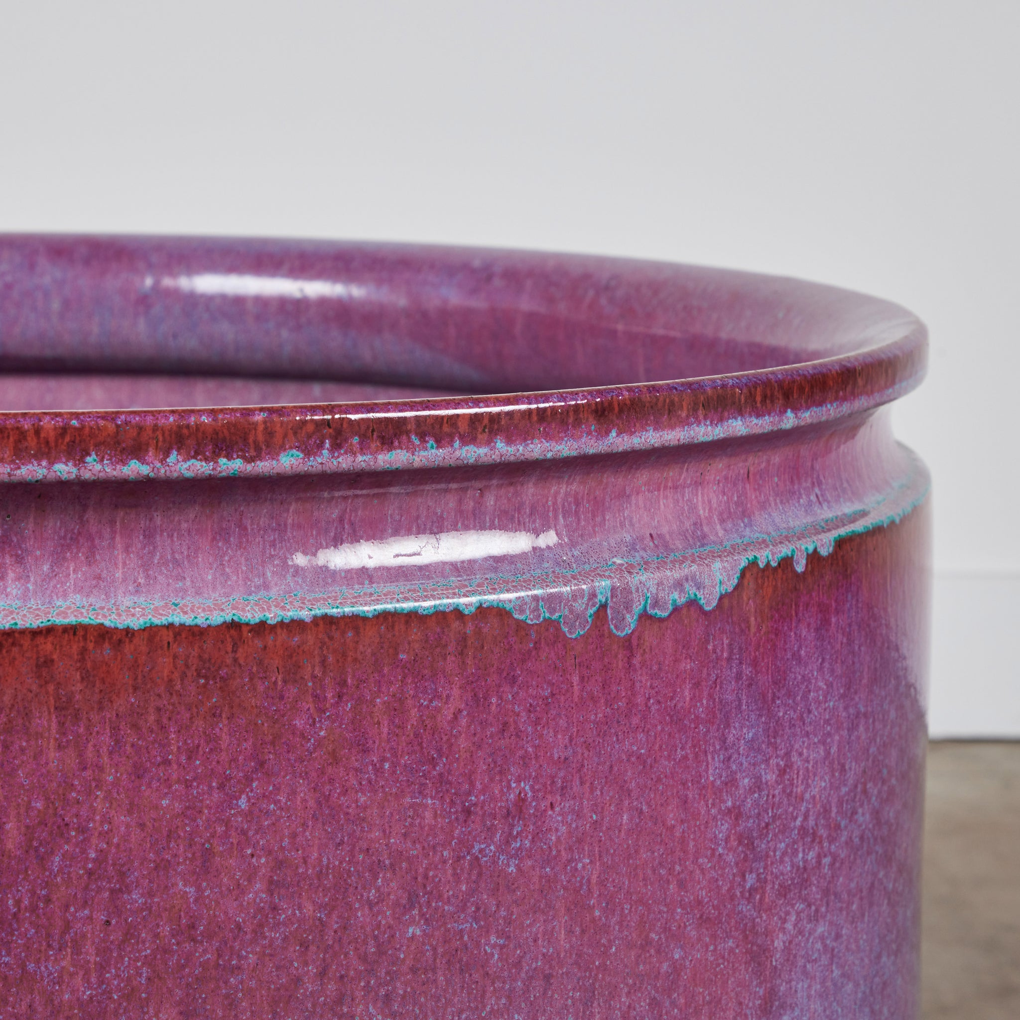 David Cressey and Robert Maxwell Large Ombre Glazed Planter for Earthgender