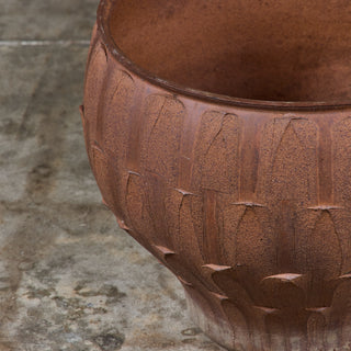 David Cressey Ribbed Stoneware Pro/Artisan Planter for Architectural Pottery