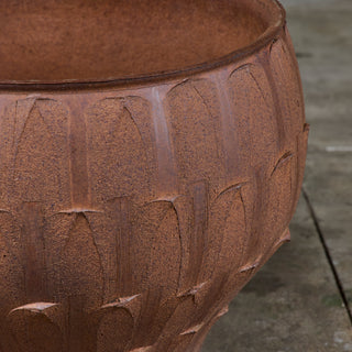 David Cressey Ribbed Stoneware Pro/Artisan Planter for Architectural Pottery