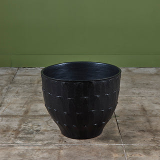 David Cressey Stone Black "Leaf" Planter for Architectural Pottery