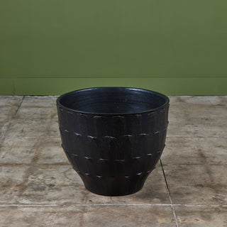 David Cressey Stone Black "Leaf" Planter for Architectural Pottery