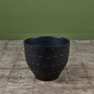 David Cressey Stone Black "Leaf" Planter for Architectural Pottery