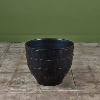 David Cressey Stone Black "Leaf" Planter for Architectural Pottery