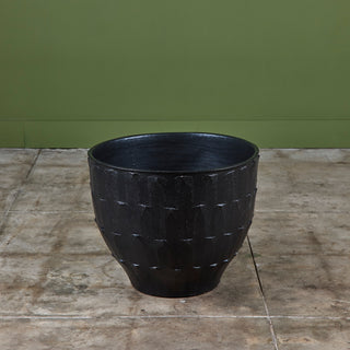 David Cressey Stone Black "Leaf" Planter for Architectural Pottery