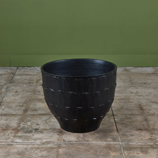 David Cressey Stone Black "Leaf" Planter for Architectural Pottery
