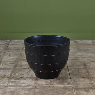 David Cressey Stone Black "Leaf" Planter for Architectural Pottery