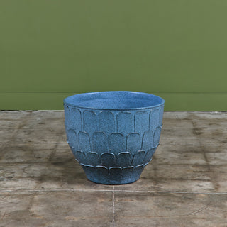 David Cressey Stone Blue "Leaf" Planter for Architectural Pottery