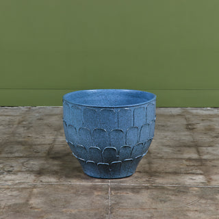 David Cressey Stone Blue "Leaf" Planter for Architectural Pottery