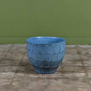 David Cressey Stone Blue "Leaf" Planter for Architectural Pottery