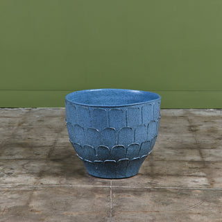 David Cressey Stone Blue "Leaf" Planter for Architectural Pottery