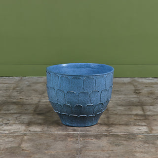 David Cressey Stone Blue "Leaf" Planter for Architectural Pottery