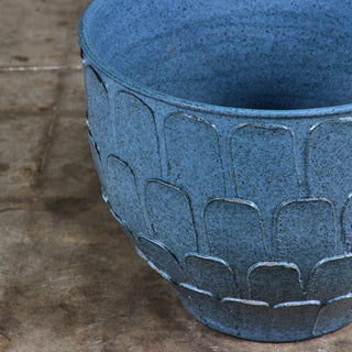 David Cressey Stone Blue "Leaf" Planter for Architectural Pottery