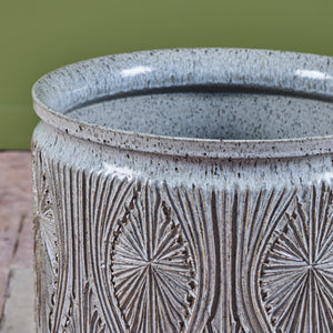 Pair of David Cressey & Robert Maxwell “Teardrop Sunburst” Planters for Earthgender