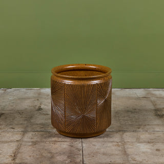 David Cressey & Robert Maxwell “Sunburst” Ochre Planter for Earthgender