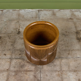 David Cressey & Robert Maxwell “Sunburst” Ochre Planter for Earthgender